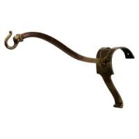 An Arts & Crafts Brass Picture Rail Wall Light