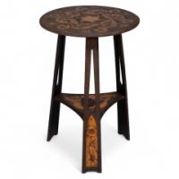 Liberty & Co., An Intricately Carved Arts & Crafts side table - Thumbnail 1