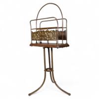 Townshends Birmingham Brassfounders – Arts and Crafts Revolving Tripod Magazine Rack