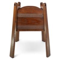 Glasgow-style oak and copper bound planter with circular cut-outs c.1910