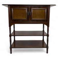 E. W. Godwin, attributed. For Collinson & Lock. An Aesthetic Movement Mahogany Side Cabinet - Thumbnail 1