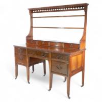 Morris & Co., attributed. A Subtle Anglo-Japanese Walnut Sideboard Dresser