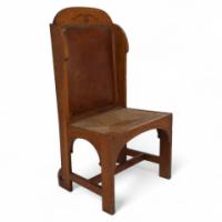 E G Punnett, attributed. Probably Made by William Birch. An Oak Wing Back Chair