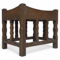 Romney Green, Attributed – Arts and Crafts Cotswold School Oak Stool