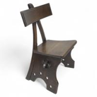 E. W. Pugin. Gothic Revival Oak Chair Designed for the Granville Hotel in Ramsgate