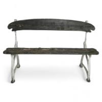 Hector Guimard, Garden Bench, a Rare Example Retaining Its Original Wooden Seat