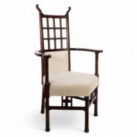 Liberty & Co., (style Of) Probably Made by William Birch. An Arts & Crafts Mahogany Armchair - Thumbnail 1