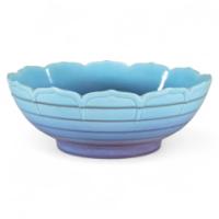 Crown Ducal. An Arts & Crafts Style Bowl with a Ground Blue Colour Fading to Lilac