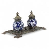 Townshend Art Metal Workers. Birmingham. An Anglo-Japanese Brass Pen/quill Tray