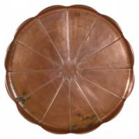 W. A. S. Benson (Stamped) – Large Arts and Crafts Copper Lily Pad Tray