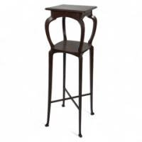 Liberty & Co., attributed. A Tall Arts & Crafts Walnut Torchère with an Art Nouveau Style