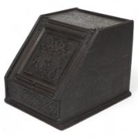 In the Style of Daniel Cottier – Aesthetic Movement Dark Oak Coal Box