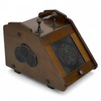 Thomas Jeckyll for Barnard Bishop & Barnard. A Rare Aesthetic Anglo-Japanese Walnut Coal Box