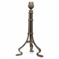 Birmingham Guild of Handicraft, attributed. An Arts & Crafts Iron Table Lamp - Thumbnail 1