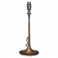 Arts and Crafts c.1900 Copper Table Lamp with Original Patina