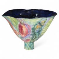 Colourful Pottery Finely Made Conical Shaped Centrepiece - Thumbnail 1