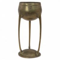 WMF – Art Nouveau Hand Beaten Brass Chalice on Three Organic Supports