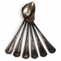 WMF – Set of Six Arts and Crafts Silver Plated Sugar Spoons