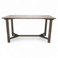 Sidney Barnsley, attributed. A Rare Cotswold School Arts & Crafts Hayrake Oak Dining Table