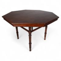 E. W. Godwin (style Of). An Aesthetic Movement Walnut Octagonal Centre Table