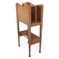 Glasgow School. George Walton (style Of). An Arts & Crafts Oak Magazine & Book Rack - Thumbnail 1