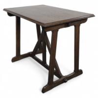 A. W. N. Pugin (after a Design By). A Late 20th Century Gothic Revival Oak Table