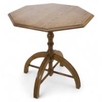 A. W. N. Pugin. A Modern Craftsman Made Gothic Revival Oak Octagonal Centre Table