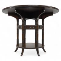 E. W. Godwin, attributed. For Collinson & Lock. An Aesthetic Movement Six-Leg Walnut Circular Centre Table - Thumbnail 1