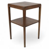 Fyne Ladye. A simple Arts and Crafts style two tier oak side table - Thumbnail 1