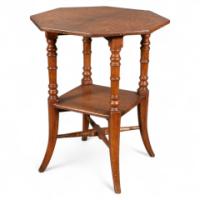 Jas Shoolbred, Attributed – Aesthetic Movement Oak Octagonal Side Table