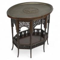 Liberty & Co., A Rare & Unusual Moorish Oval Eight-leg Side Table