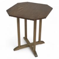 Heals (attributed). An Arts & Crafts side table with an octagonal quarter sawn oak top - Thumbnail 1
