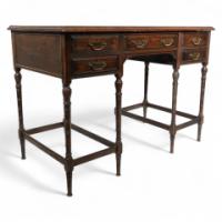 E. W. Godwin for Collinson & Lock. An Exceptional Quality Walnut Desk