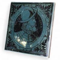Maw & Co – Arts and Crafts earthenware ‘Floreat Salopia’ soldier tile - Thumbnail 1
