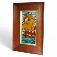 Pilkington’s Tile Works – Arts & Crafts Ceramic Galleon Tile - Thumbnail 1