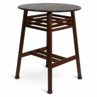 Shapland & Petter. An Arts & Crafts Oak Side Table with a Hammered Copper Top