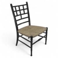 Anglo-Japanese c.1875 Ebonised Side Chair in the Style of E. W. Godwin - Thumbnail 1