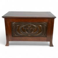 Liberty & Co., A Small Trunk with Copper Panels in the Style of C. R. Mackintosh - Thumbnail 1