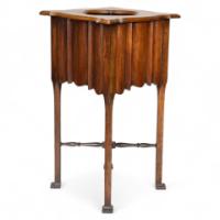 An Arts & Crafts Walnut Plant Stand - Thumbnail 1