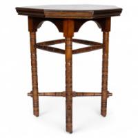Bruce Talbert for Gillows – Aesthetic Movement Walnut Octagonal Table #2