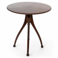 Lambs of Manchester attr. A fine Aesthetic Movement walnut circular wine table - Thumbnail 1
