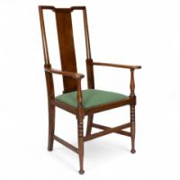 Morris & Co. An Arts & Crafts turned oak armchair - Thumbnail 1