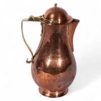 Birmingham Guild of Handicraft. An Arts & Crafts Copper & Brass Chocolate Jug