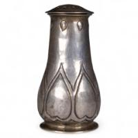 C. F. A. Voysey, Keswick School of Industrial Art, Arts & Crafts Silver Salt Shaker