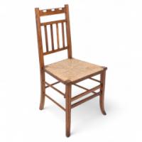 E. A. Taylor, attributed. For Wylie & Lochhead. An Arts & Crafts Side or Bedroom Chair