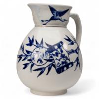 Globe Pottery Tunis Design Aesthetic Movement Blue and White Jug