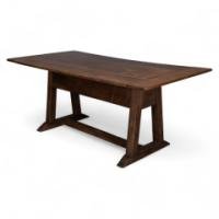M. H. Baillie Scott Made by John P White at the Pyghtle Works. A Rare Arts & Crafts Oak Dining Table - Thumbnail 1