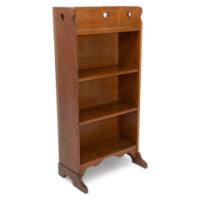 Liberty & Co., attributed. An Arts & Crafts Oak Bookcase with Stylized Heart Cut-outs - Thumbnail 1