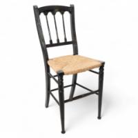 Collier & Plucknett, attributed. Godwin Style. Aesthetic Movement Ebonized Music Chair