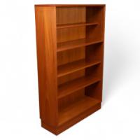 Mid-Century – Teak Bookshelves with Five Adjustable Shelves (c.1960)